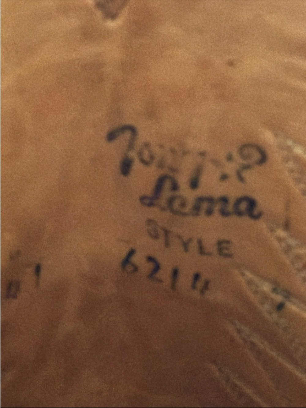 Tony Lama Brown and Cream Two-Tone Western Cowboy Boots - Picture 6 of 7